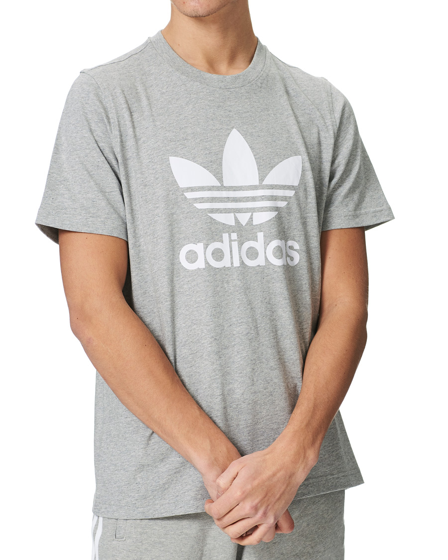 Homme | T-shirts | adidas Originals | Trefoil Tee Grey Melange