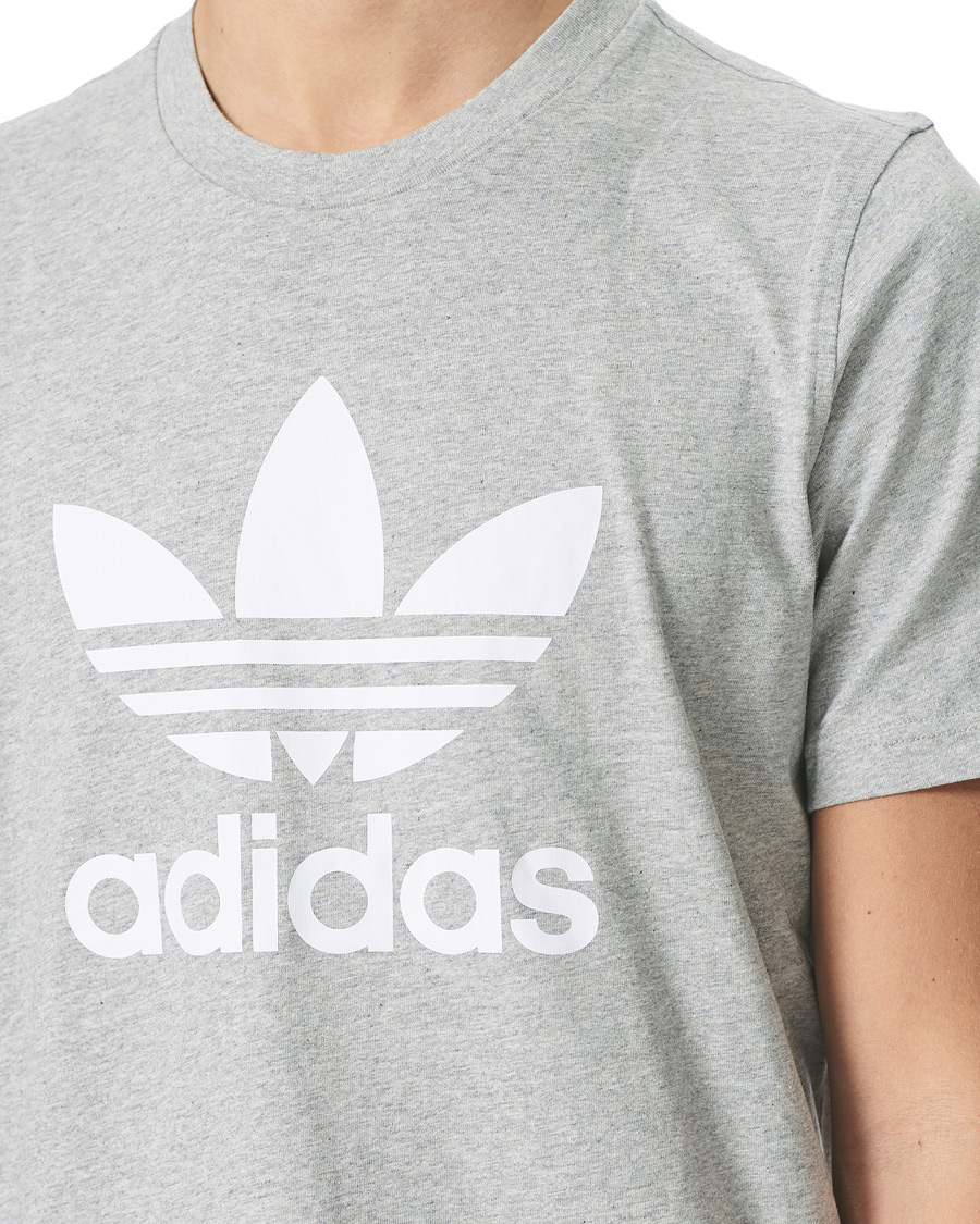 Homme | T-shirts | adidas Originals | Trefoil Tee Grey Melange