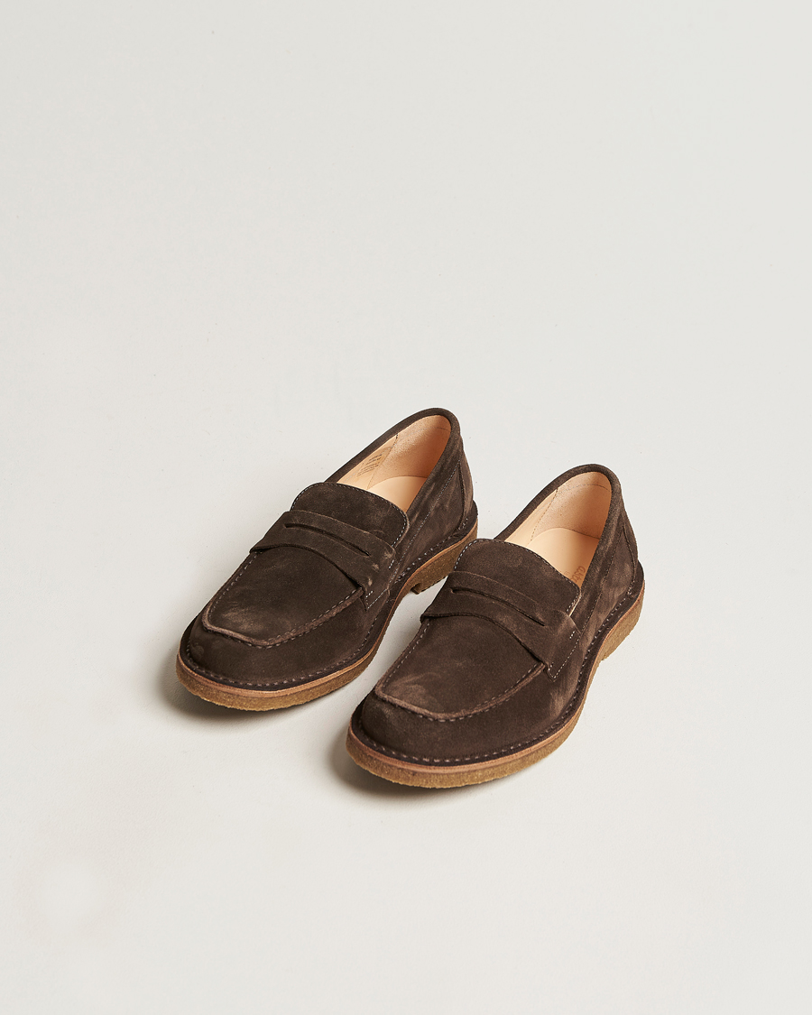 Homme | Chaussures En Daim | Astorflex | Mokaflex Loafers Dark Brown Suede