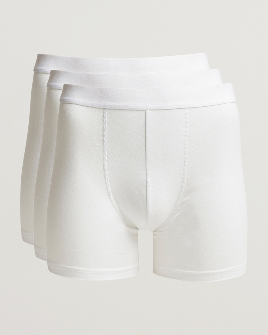 Homme | Sous-Vêtements Et Chaussettes | Bread & Boxers | 3-Pack Long Boxer Brief White