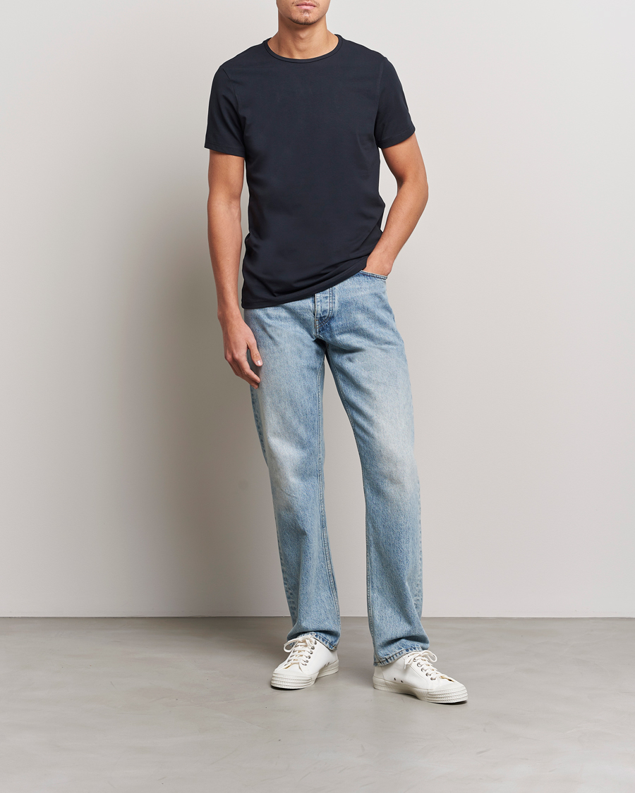 Homme | T-shirts | Bread & Boxers | 2-Pack Crew Neck Tee Dark Navy