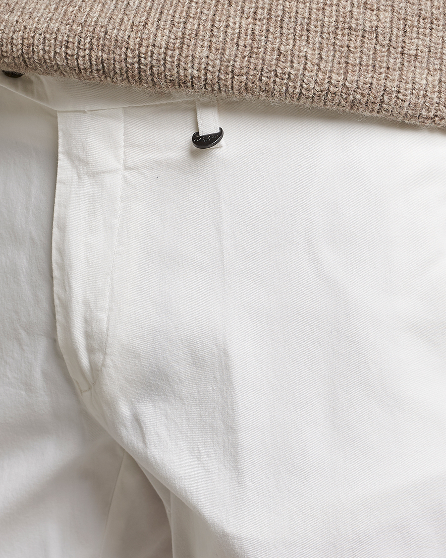 Homme | Pantalons | Canali | Cotton Stretch Chinos Optical White