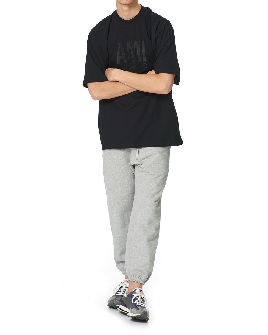 Homme | T-shirts | AMI | Oversize Logo Tee Black