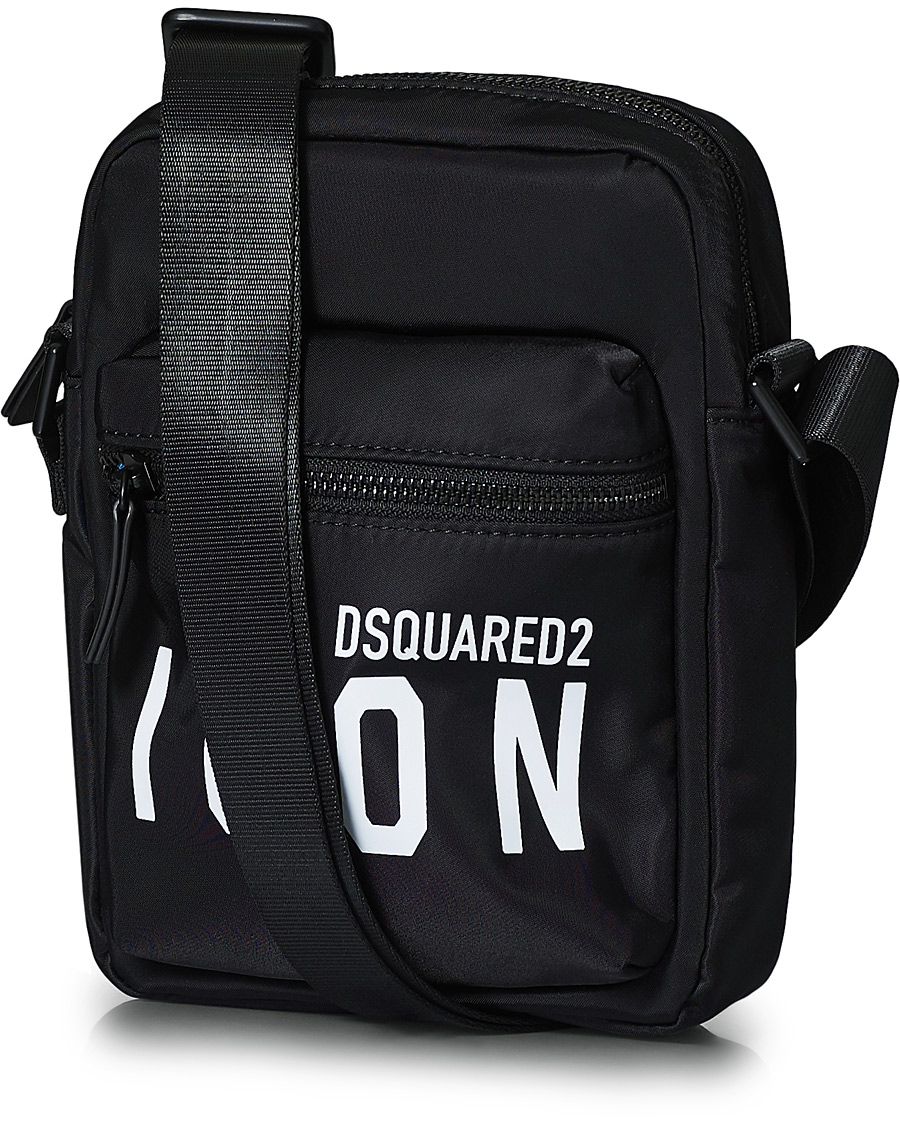Homme | Dsquared2 Icon Cross Body Bag Black | Dsquared2 | Icon Cross Body Bag Black