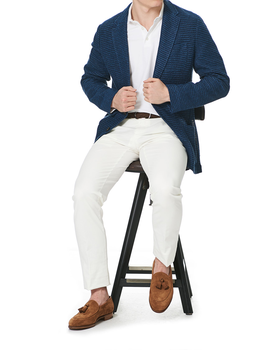 Homme | Blazers | Etro | Jacquard Jersey Blazer Navy