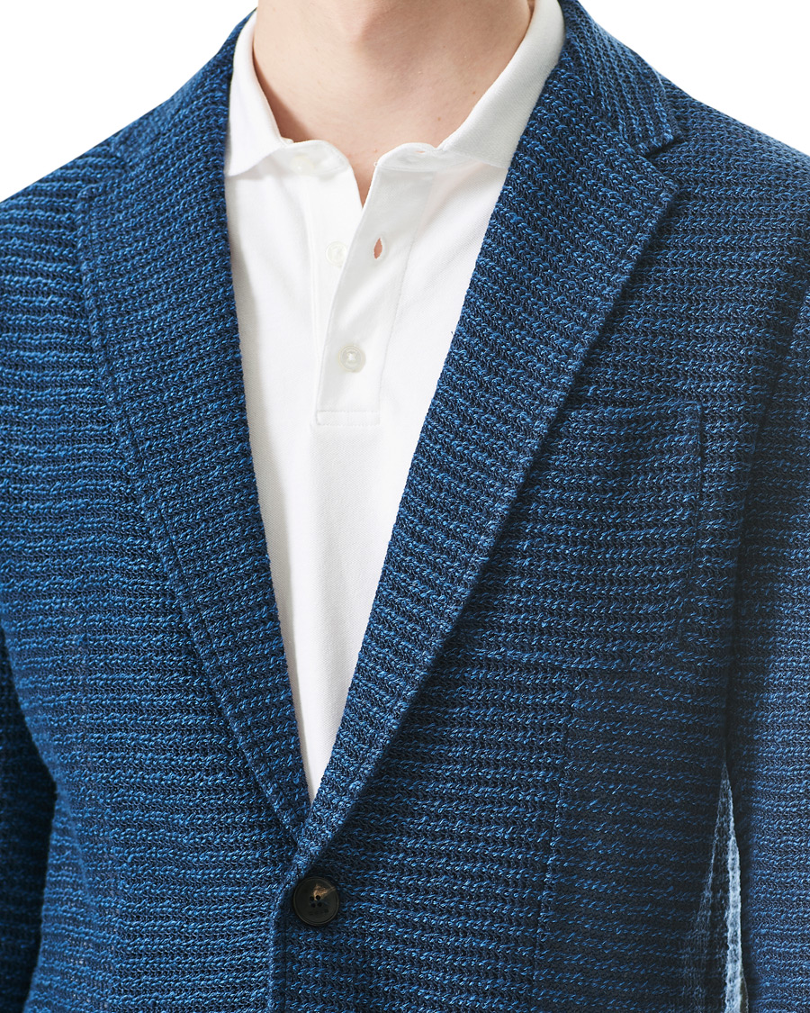 Homme | Blazers | Etro | Jacquard Jersey Blazer Navy