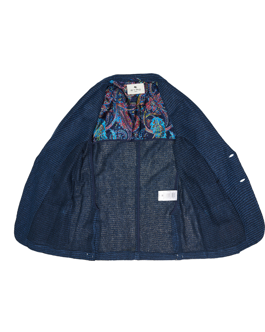 Homme | Blazers | Etro | Jacquard Jersey Blazer Navy