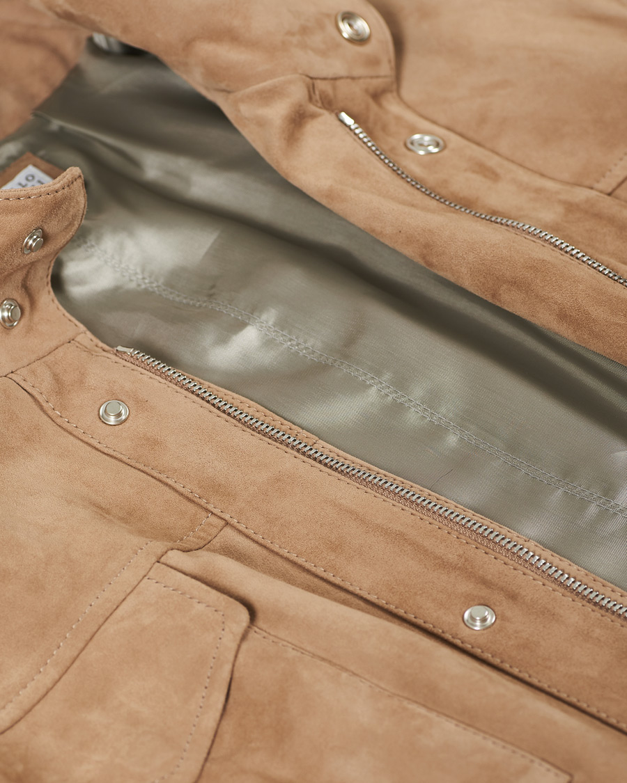 Homme | Manteaux Et Vestes | Brunello Cucinelli | Suede Field Jacket Beige