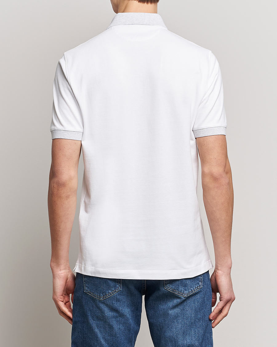 Homme | Polos | Brunello Cucinelli | Short Sleeve Polo Piquet White