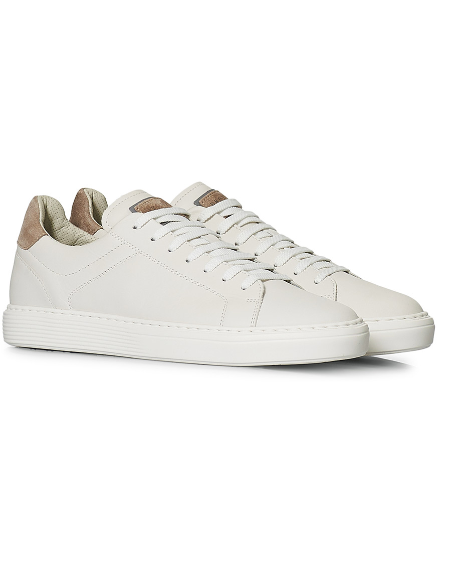 Homme | Brunello Cucinelli Plain Sneaker White Calf | Brunello Cucinelli | Plain Sneaker White Calf