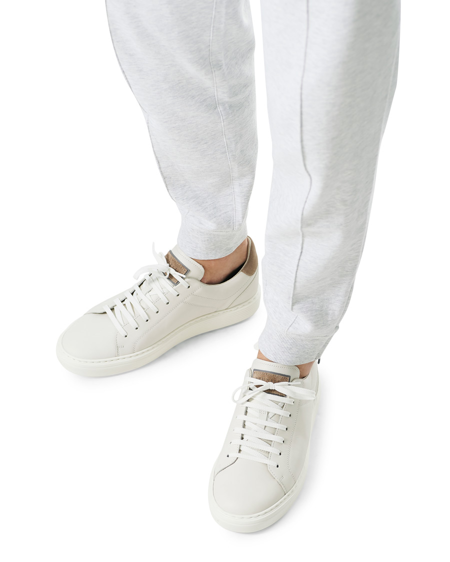Homme | Brunello Cucinelli Plain Sneaker White Calf | Brunello Cucinelli | Plain Sneaker White Calf