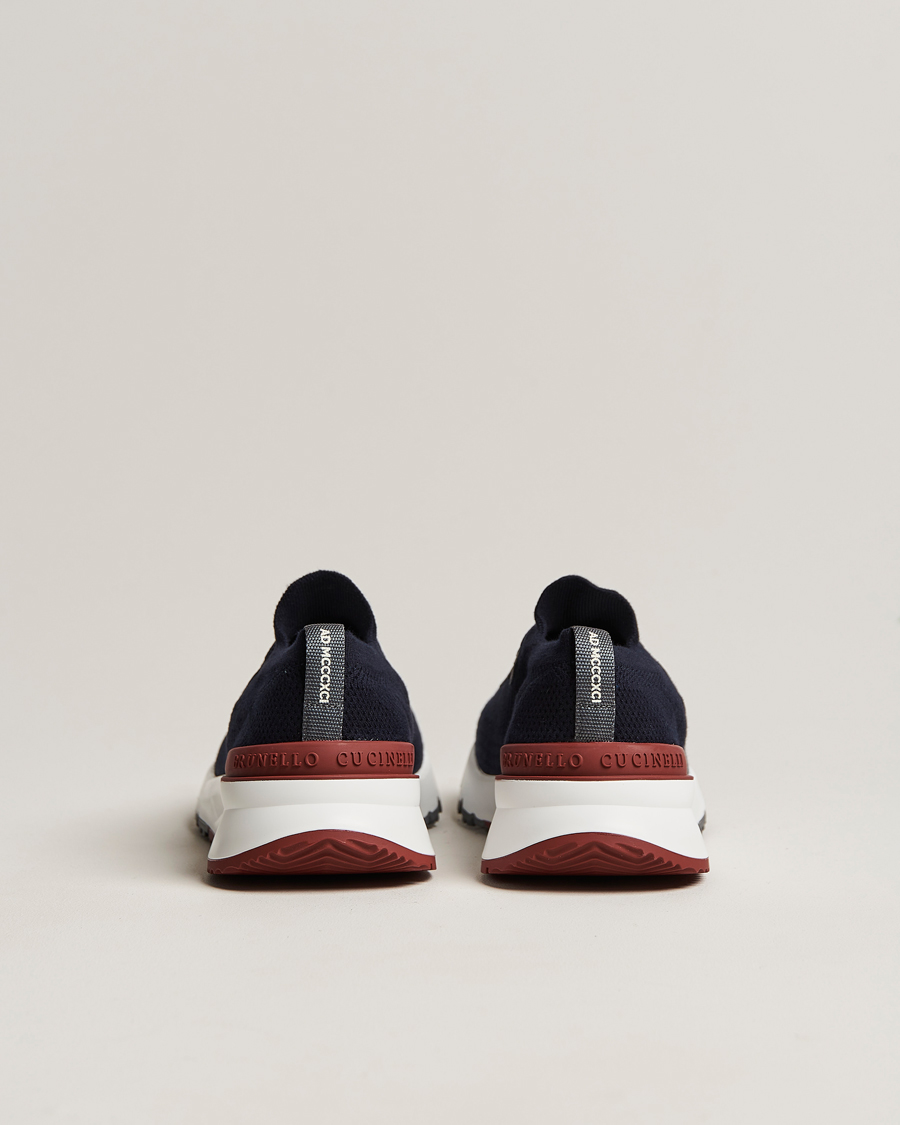 Homme | Baskets | Brunello Cucinelli | Mesh Running Sneakers Navy