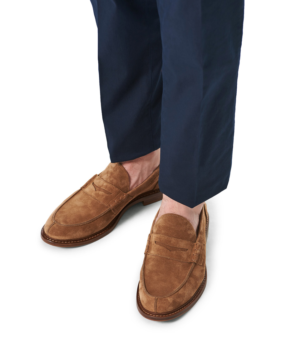 Homme | Brunello Cucinelli Penny Loafer Brown Suede | Brunello Cucinelli | Penny Loafer Brown Suede