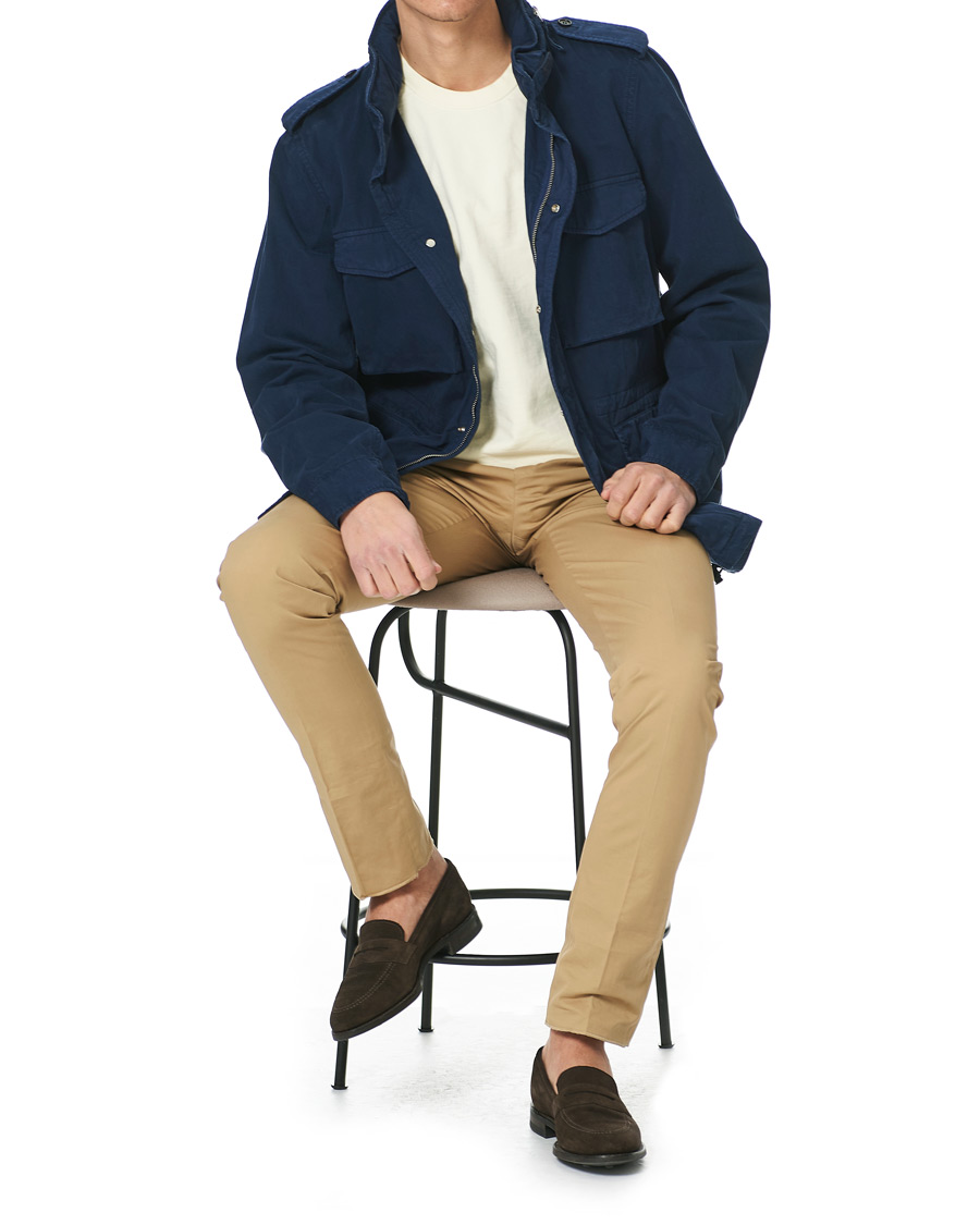 Homme | Manteaux Et Vestes | Aspesi | Cotton Field Jacket Navy