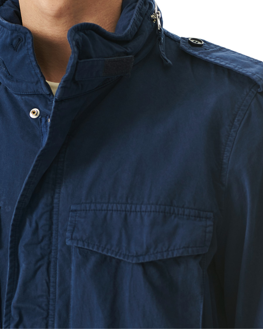 Homme | Manteaux Et Vestes | Aspesi | Cotton Field Jacket Navy