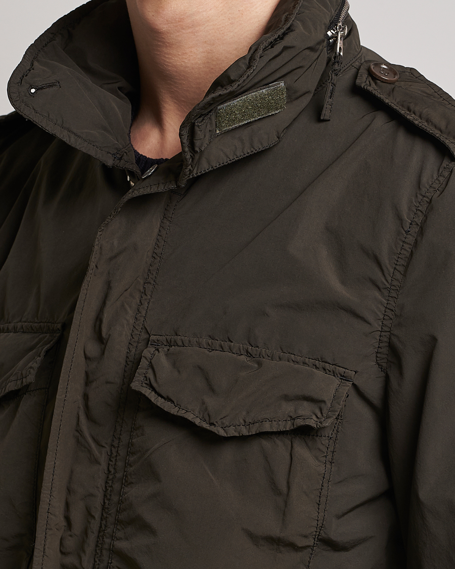 Homme | Manteaux Et Vestes | Aspesi | Giubotto Garment Dyed Field Jacket Dark Military