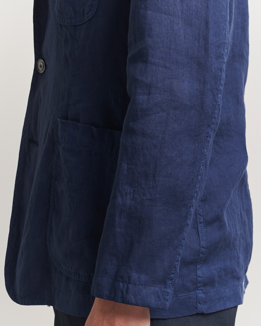 Homme | Blazers | Aspesi | Samuraki Linen Blazer Navy