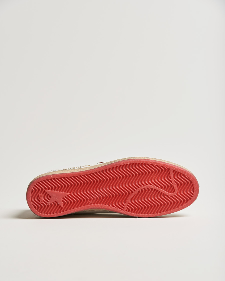 Homme | Golden Goose Deluxe Brand Ball Star Sneakers White/Red | Golden Goose | Deluxe Brand Ball Star Sneakers White/Red