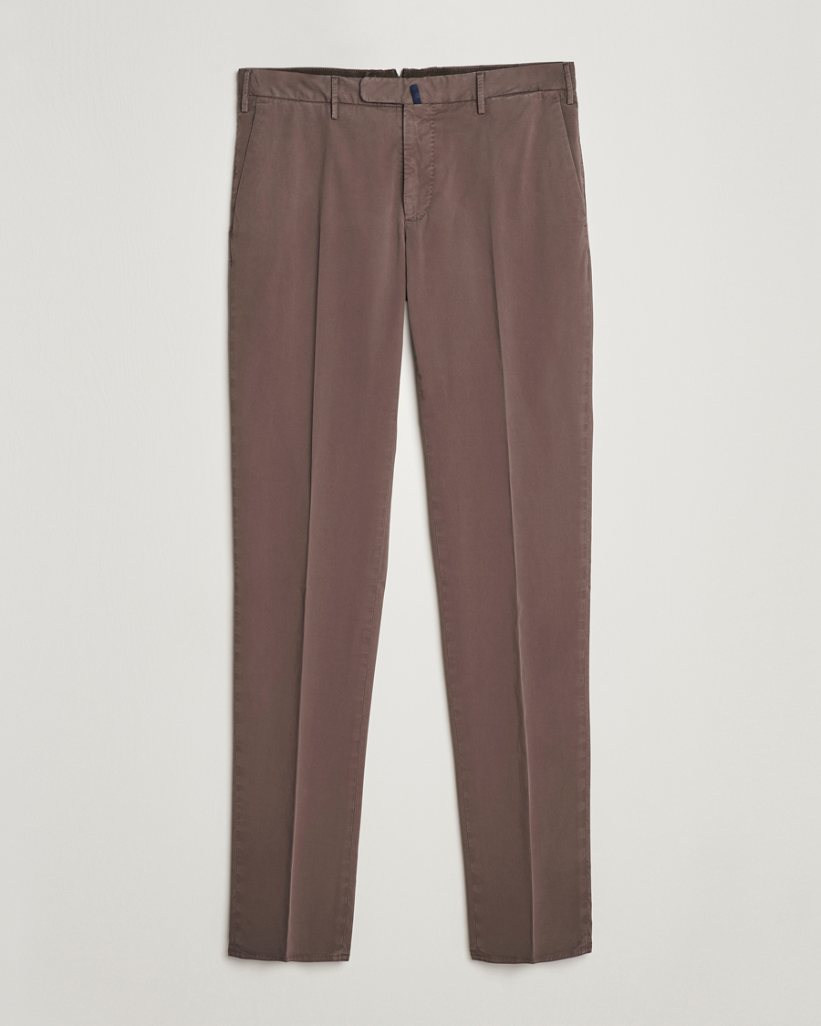 Homme | Pantalons | Incotex | Slim Fit Comfort Chinos Dark Brown