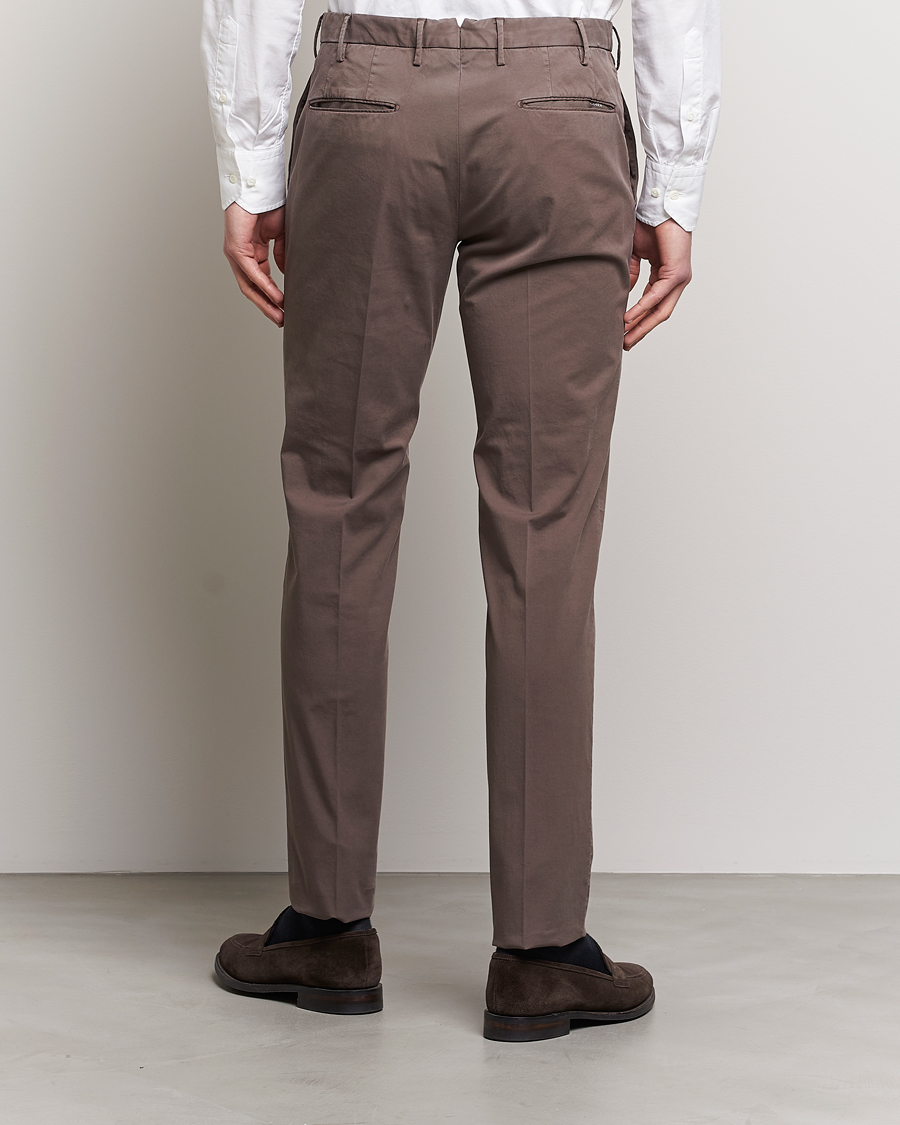 Homme | Pantalons | Incotex | Slim Fit Comfort Chinos Dark Brown