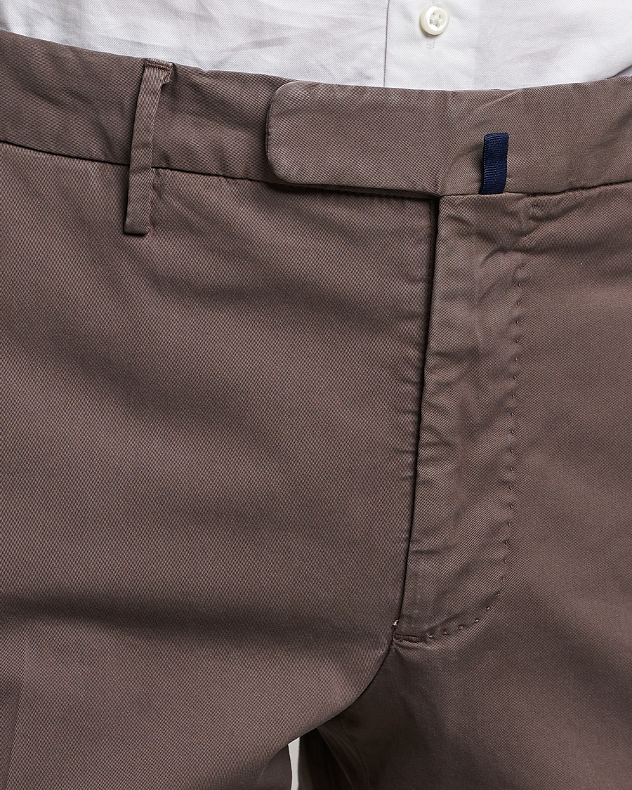 Homme | Pantalons | Incotex | Slim Fit Comfort Chinos Dark Brown