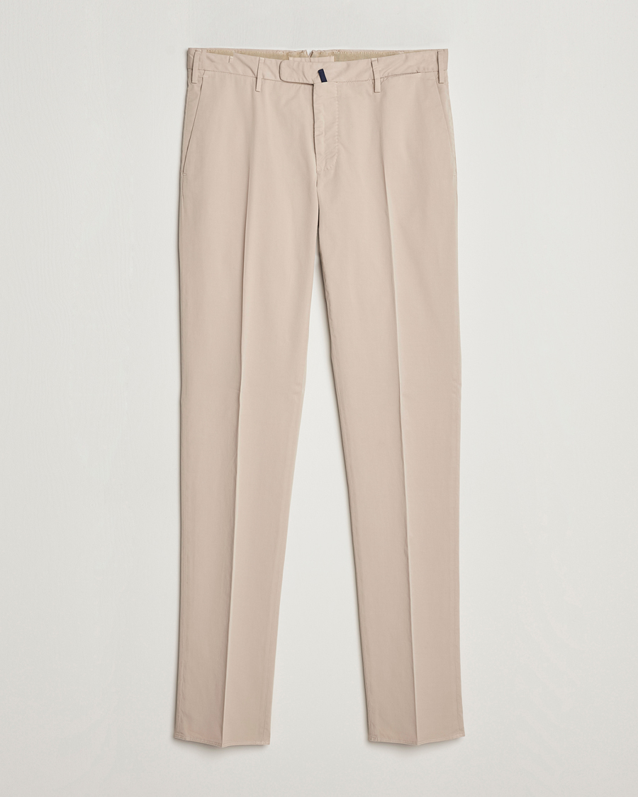 Homme | Pantalons | Incotex | Slim Fit Comfort Chinos Light Grey
