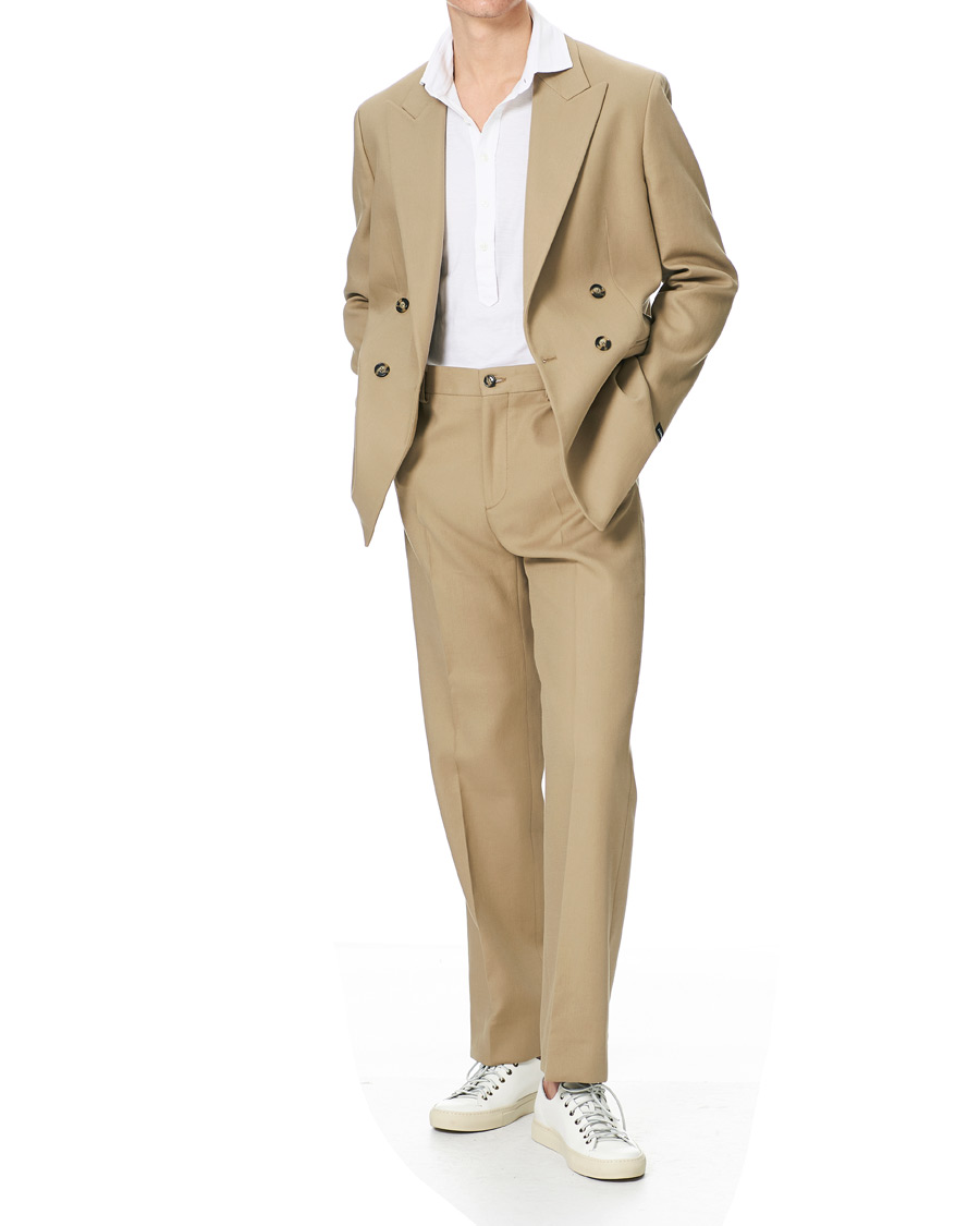 Homme | Pantalons | J.Lindeberg | Haij Double Weaved Trousers Batique Khaki