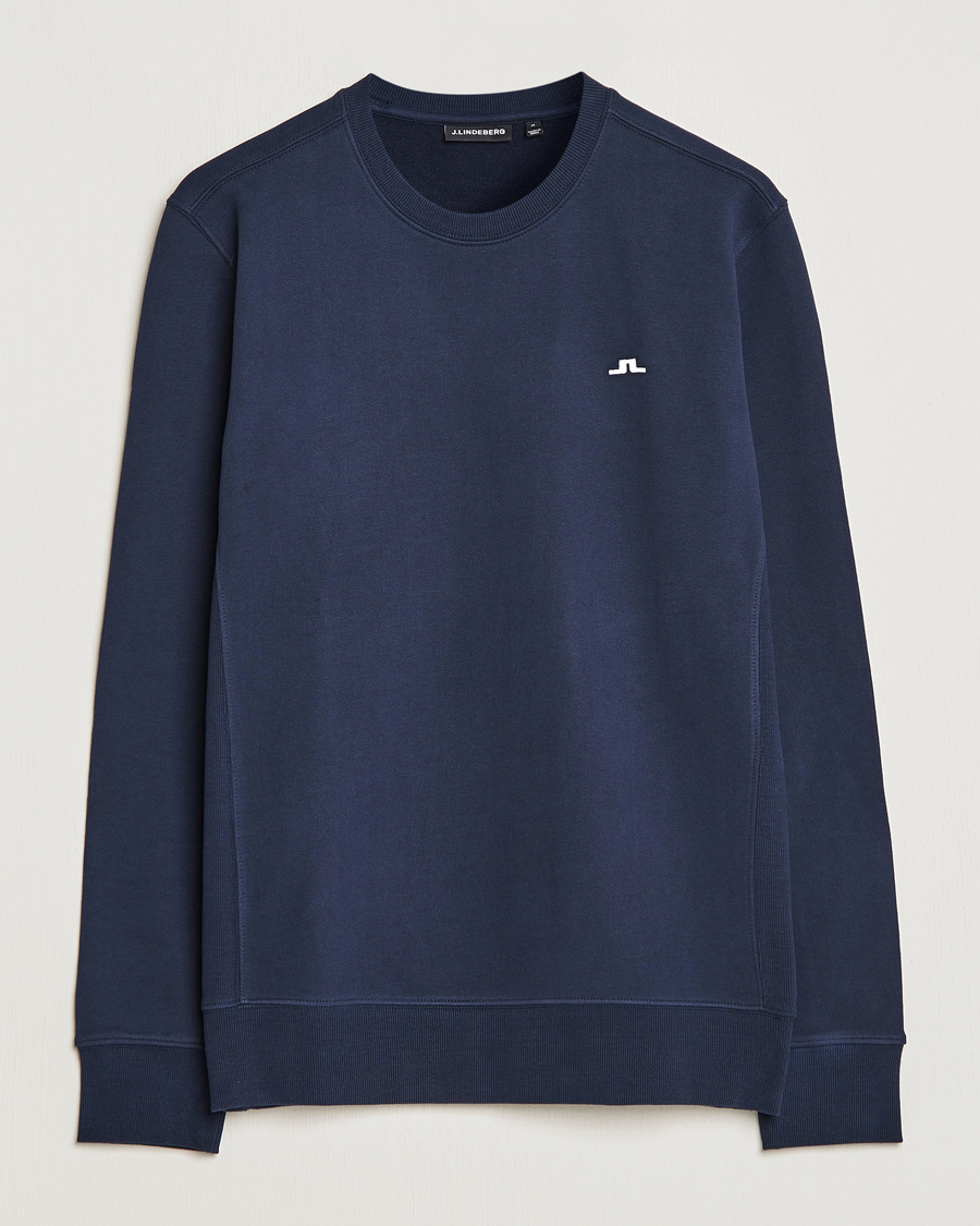 Homme | Pulls Et Tricots | J.Lindeberg | Cal Crew Neck Sweat Navy