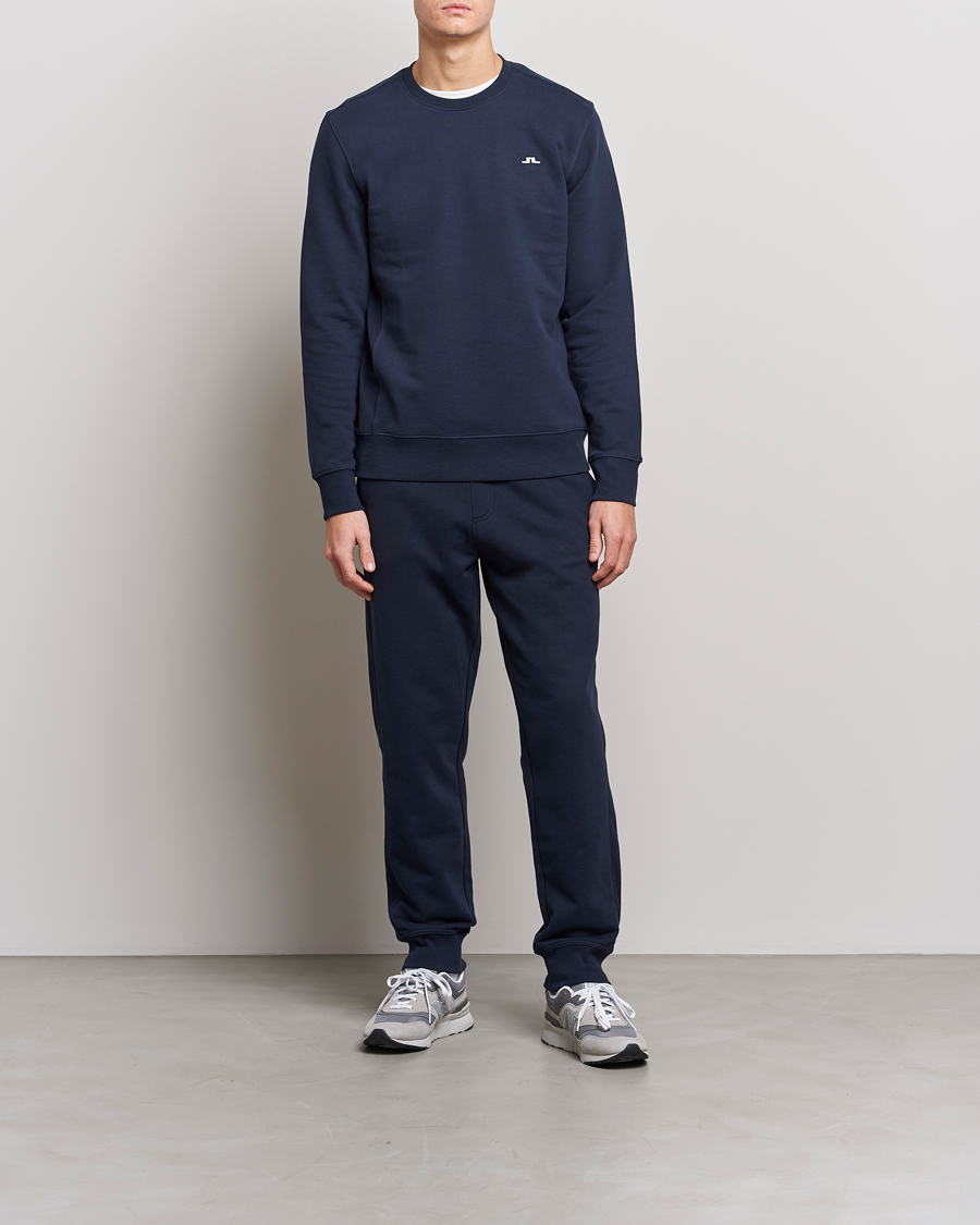 Homme | Pulls Et Tricots | J.Lindeberg | Cal Crew Neck Sweat Navy