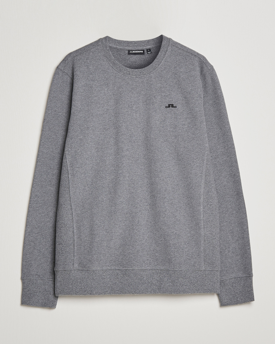 Homme | Pulls Et Tricots | J.Lindeberg | Cal Crew Neck Sweat Grey Melange