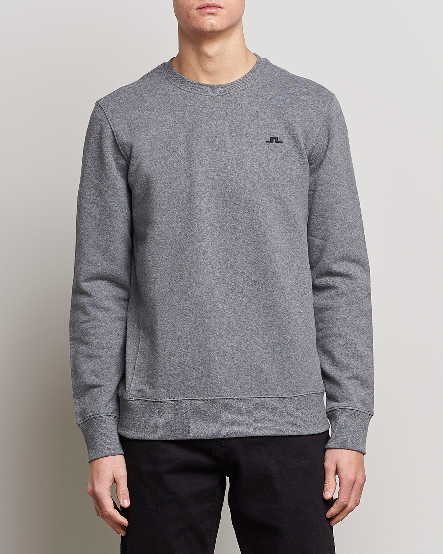 Homme | Pulls Et Tricots | J.Lindeberg | Cal Crew Neck Sweat Grey Melange
