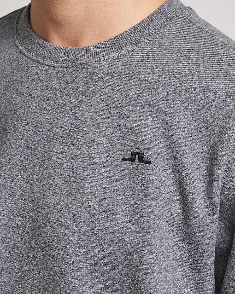 Homme | Pulls Et Tricots | J.Lindeberg | Cal Crew Neck Sweat Grey Melange