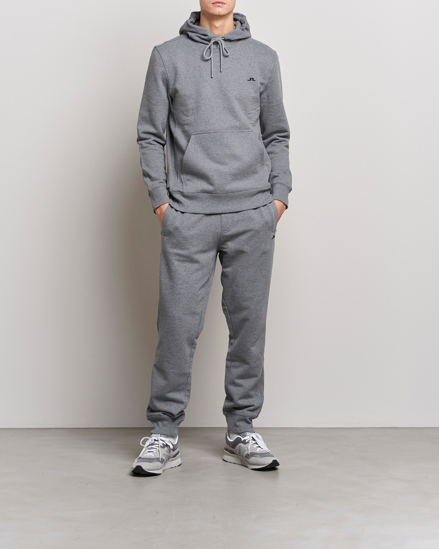 Homme | Pantalons | J.Lindeberg | Cal Sweat Pant Grey Melange