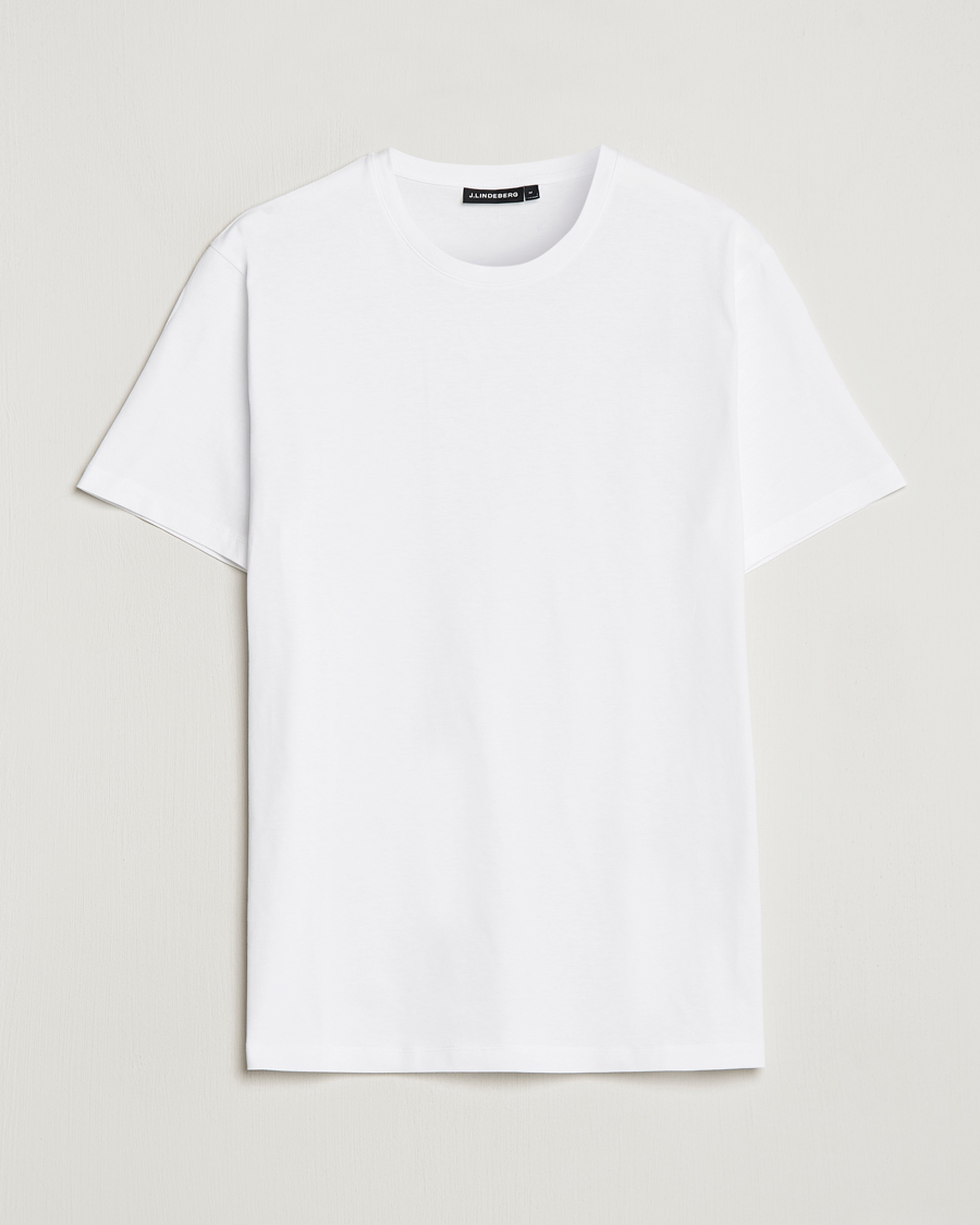 Homme | T-shirts | J.Lindeberg | Sid Cotton Crew Neck Tee White