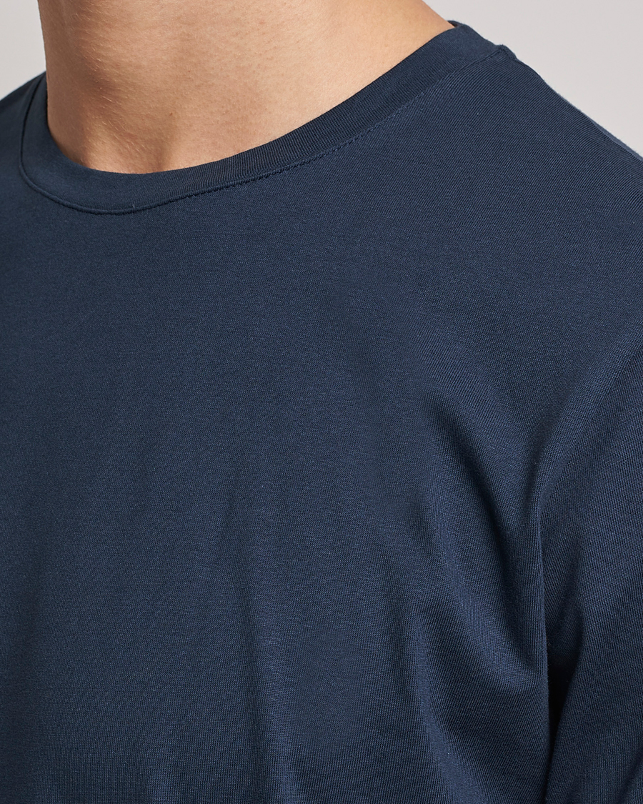 Homme | T-shirts | J.Lindeberg | Sid Cotton Crew Neck Tee Navy