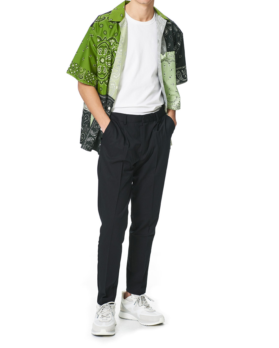 Homme | Chemises | KENZO | Patchwork Short Sleeves Shirt Green