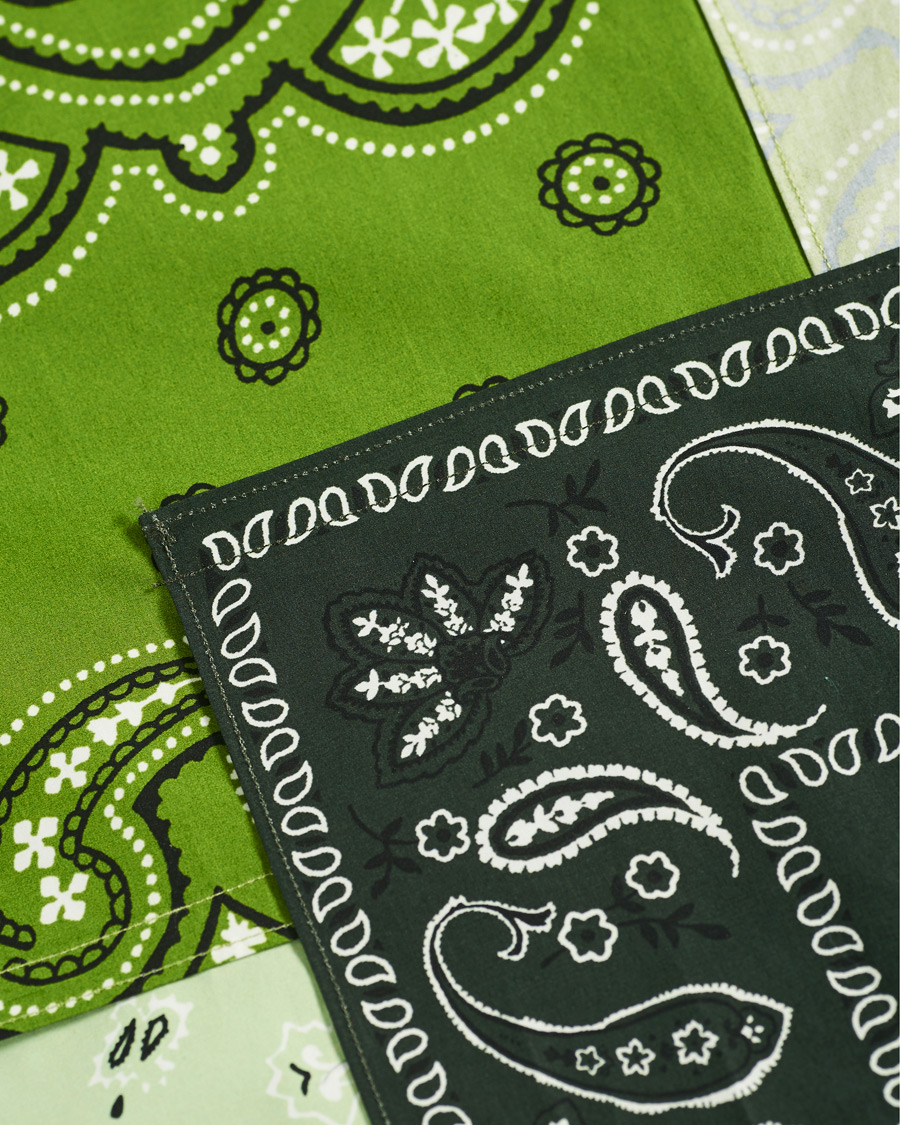 Homme | Chemises | KENZO | Patchwork Short Sleeves Shirt Green