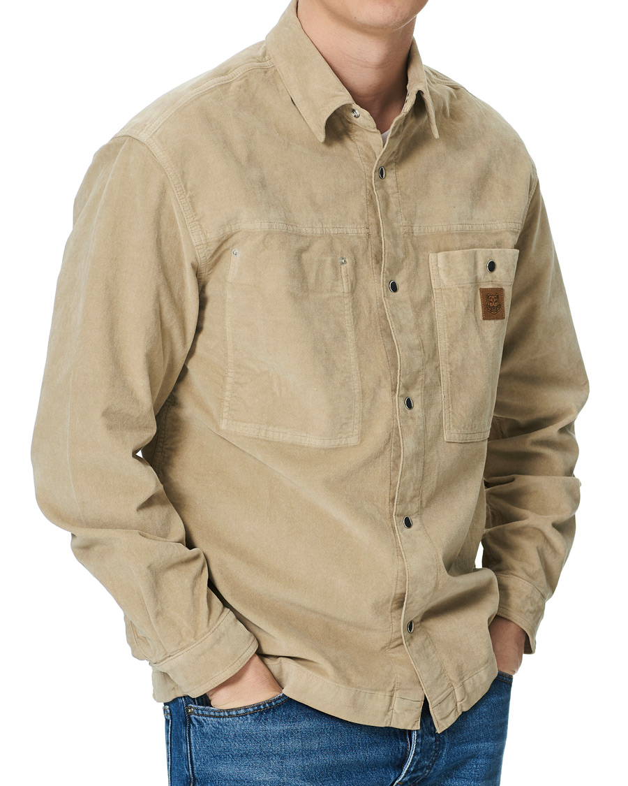 Homme | Chemises | KENZO | Snap Overshirt Sand