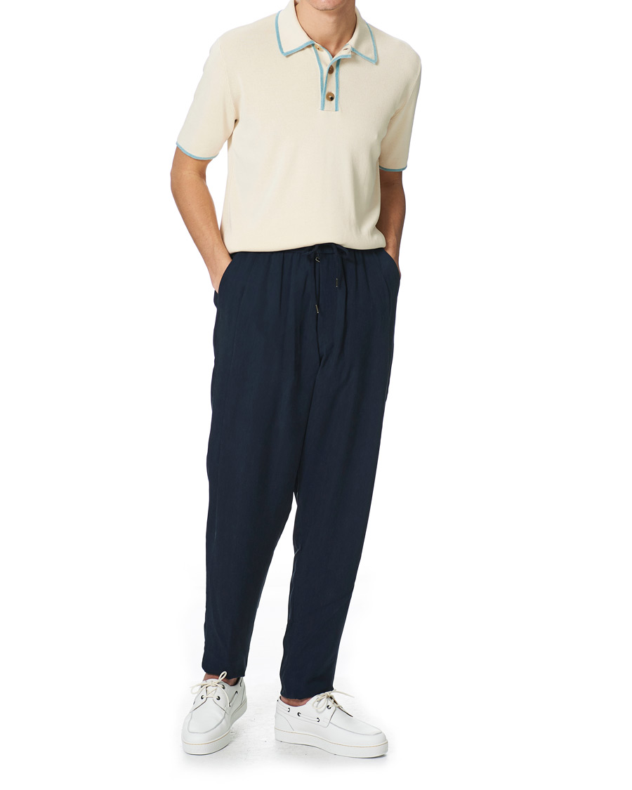 Homme | Polos | Lanvin | Knitted Short Sleeve Polo Ecru