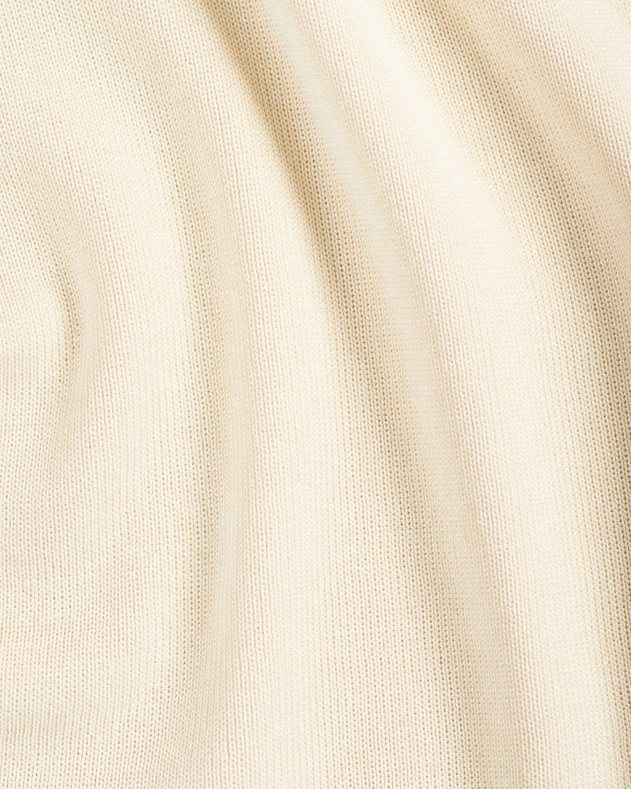 Homme | Polos | Lanvin | Knitted Short Sleeve Polo Ecru