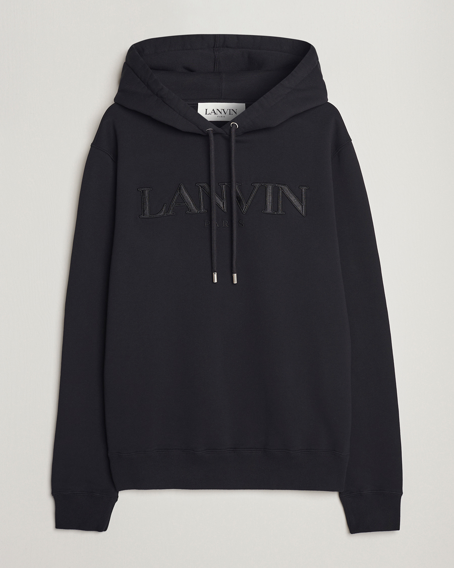 Homme | Pulls Et Tricots | Lanvin | Curb Logo Hoodie Black