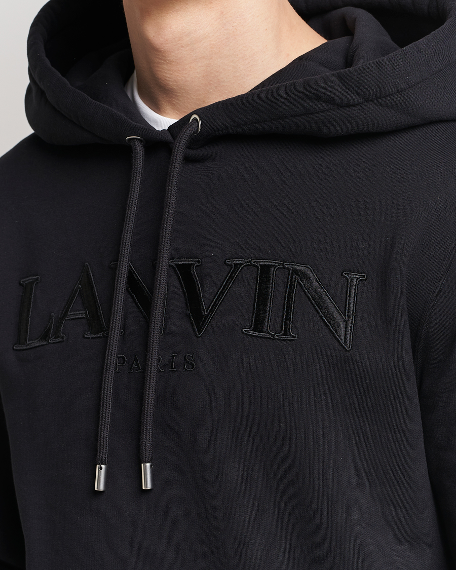 Homme | Pulls Et Tricots | Lanvin | Curb Logo Hoodie Black