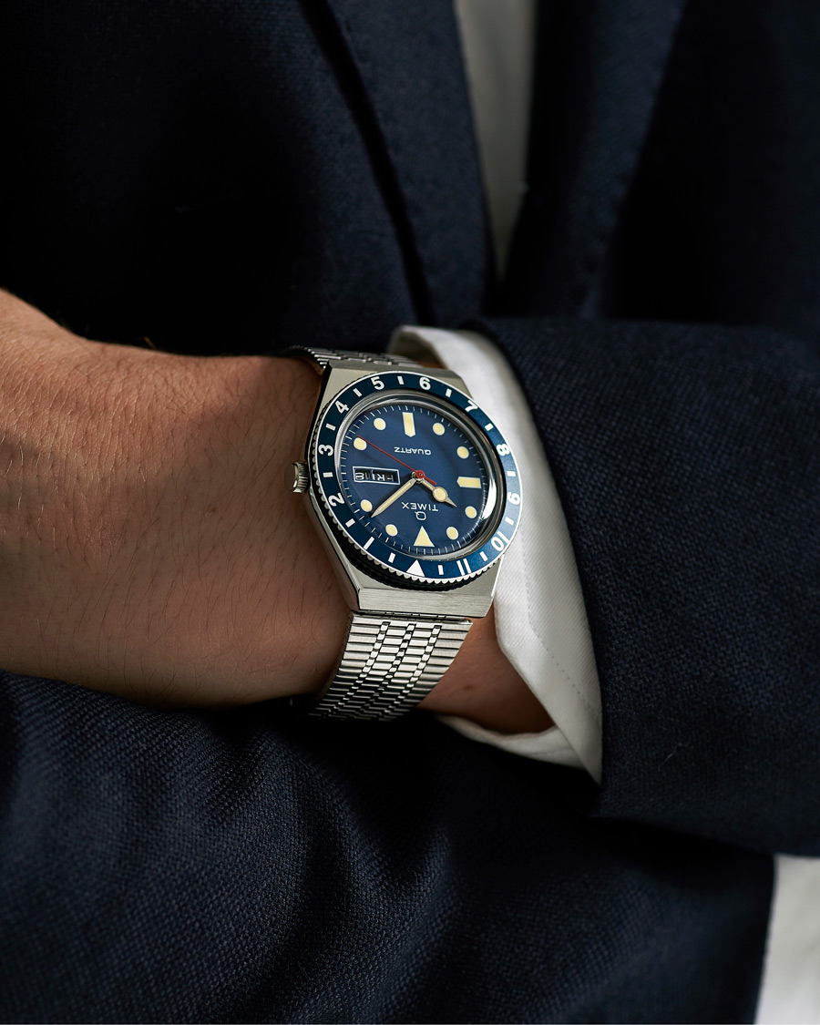 Homme | Timex Q Reissue 1979 Steel/Blue | Timex | Q Reissue 1979 Steel/Blue