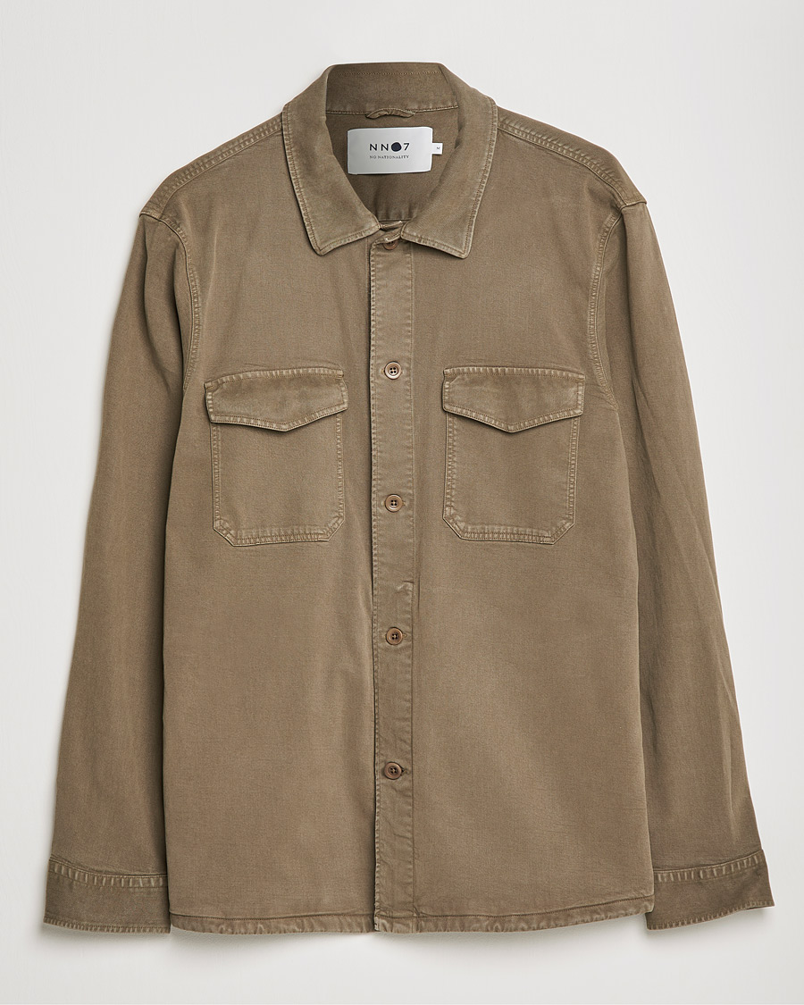 Homme | Chemises | NN07 | Bernard Tencel Overshirt Clay