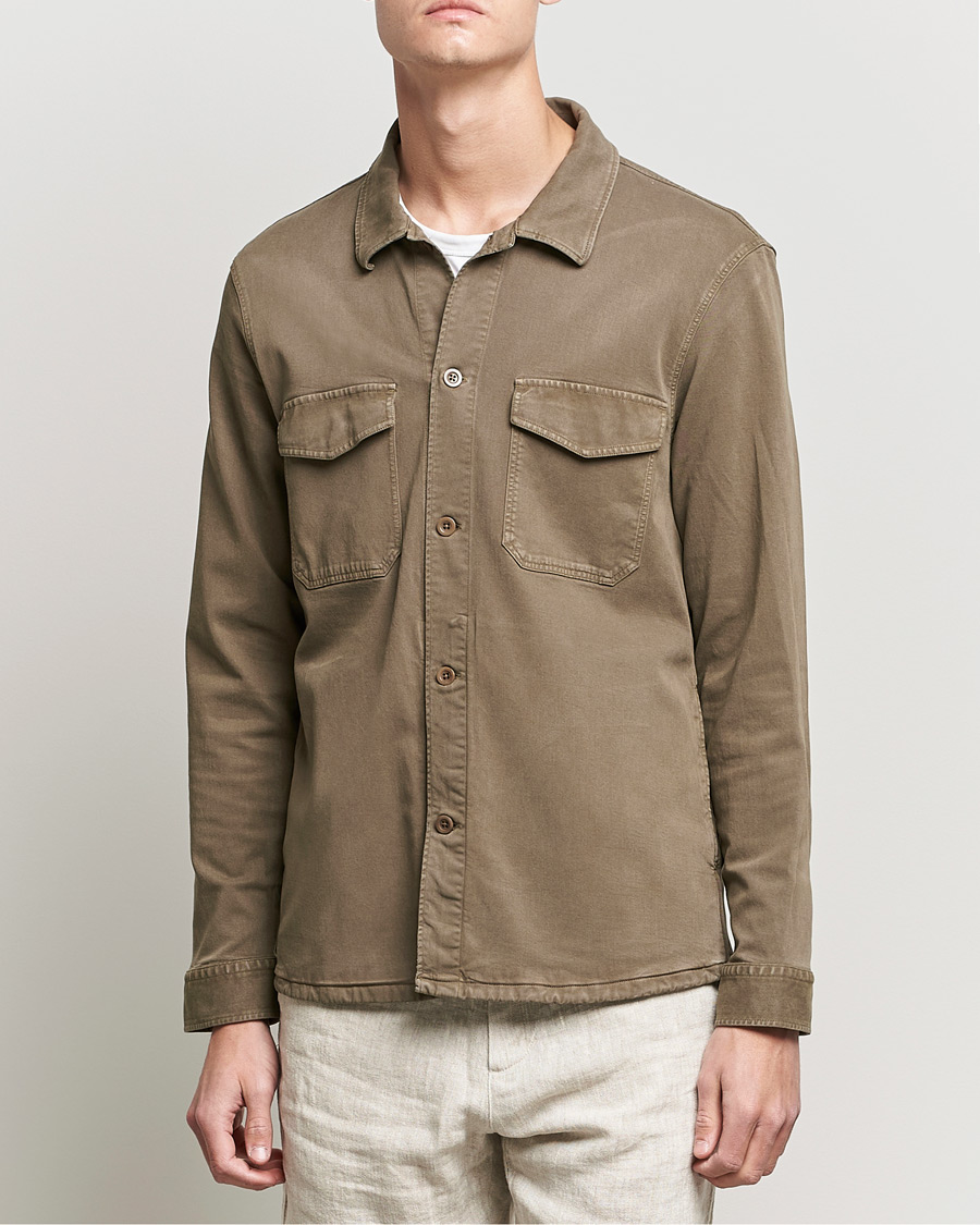 Homme | Chemises | NN07 | Bernard Tencel Overshirt Clay