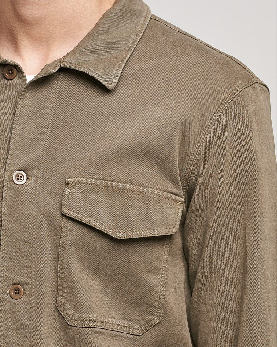 Homme | Chemises | NN07 | Bernard Tencel Overshirt Clay