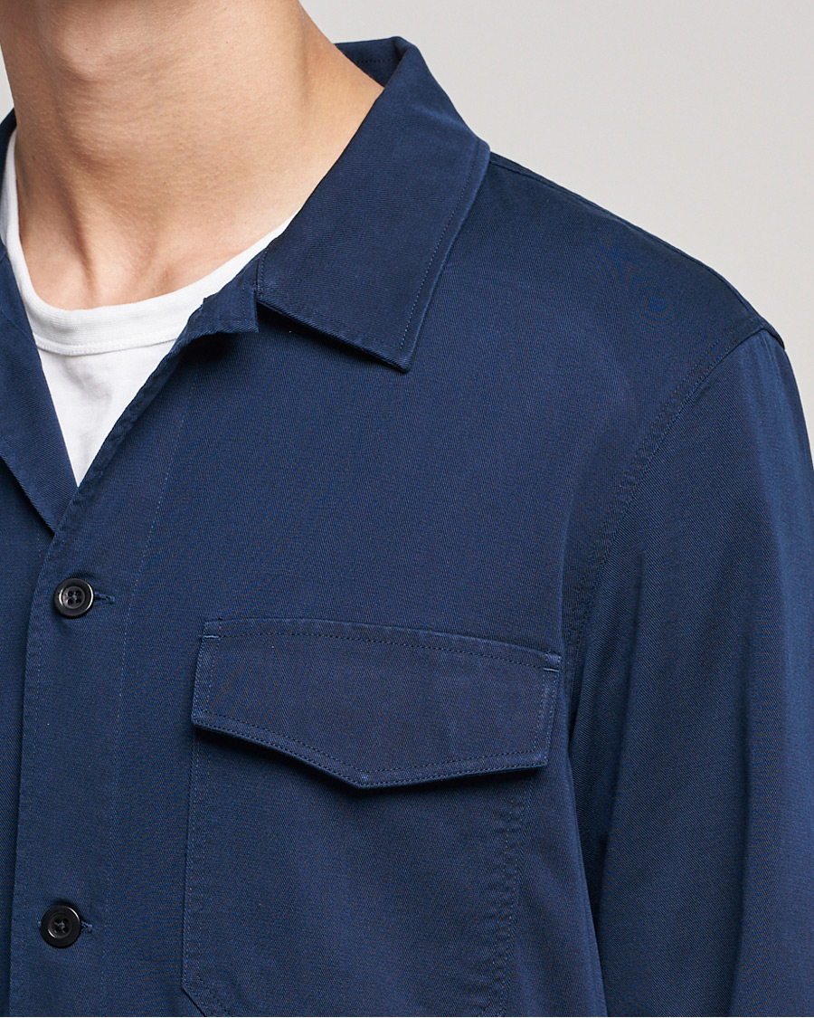 Homme | Chemises | NN07 | Bernard Tencel Overshirt Navy