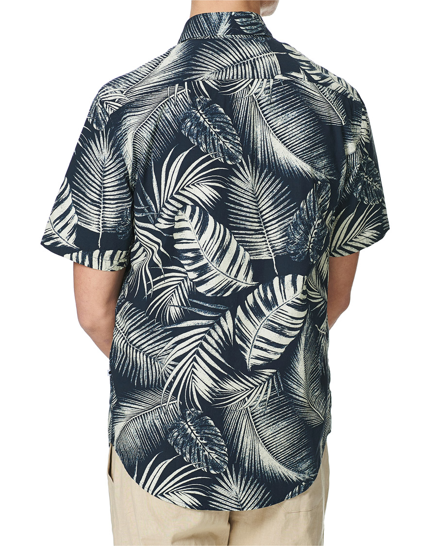 Homme | Chemises | NN07 | Errico Printed Short Sleeve Shirt Blue