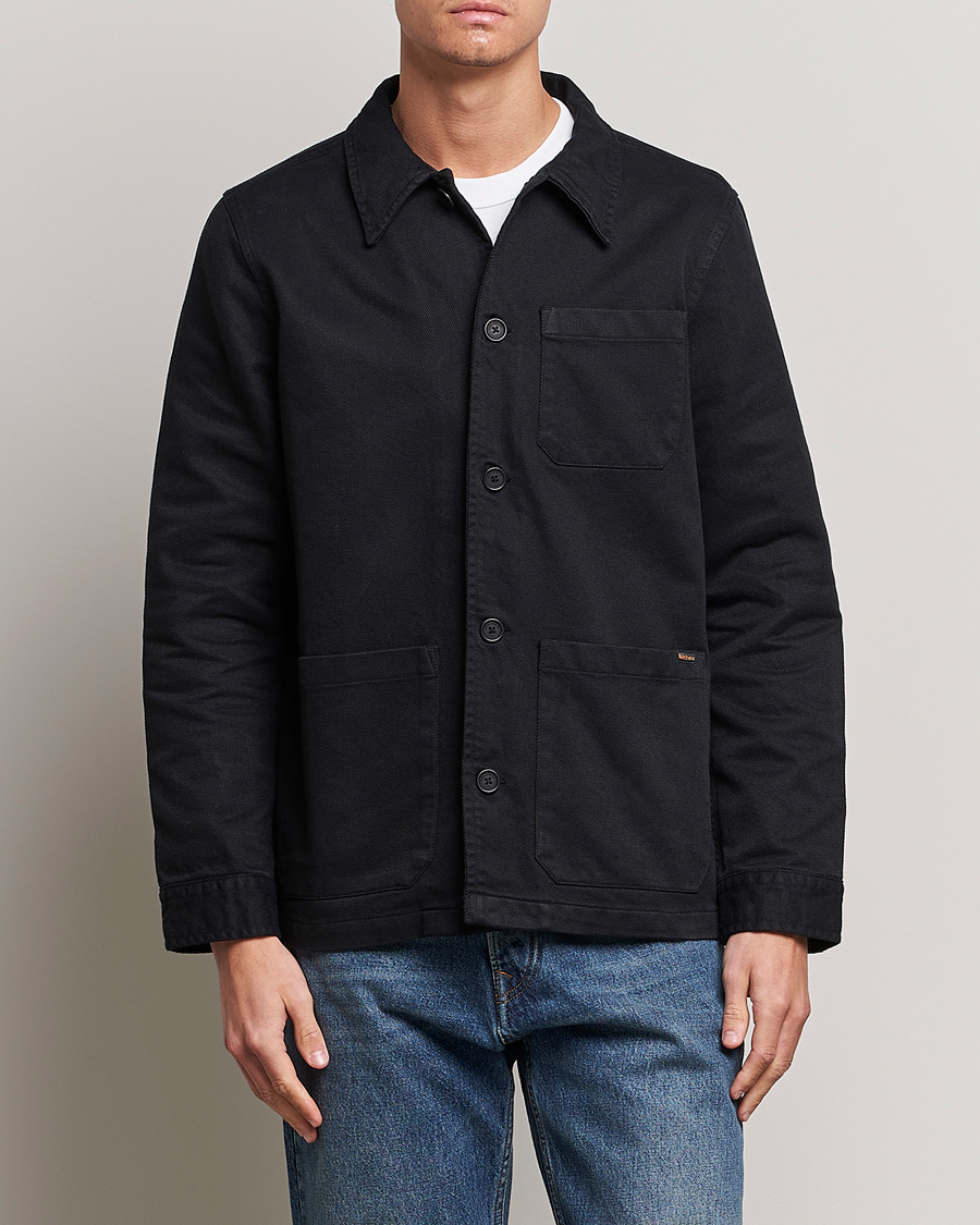 Homme | Chemises | Nudie Jeans | Barney Worker Overshirt Black