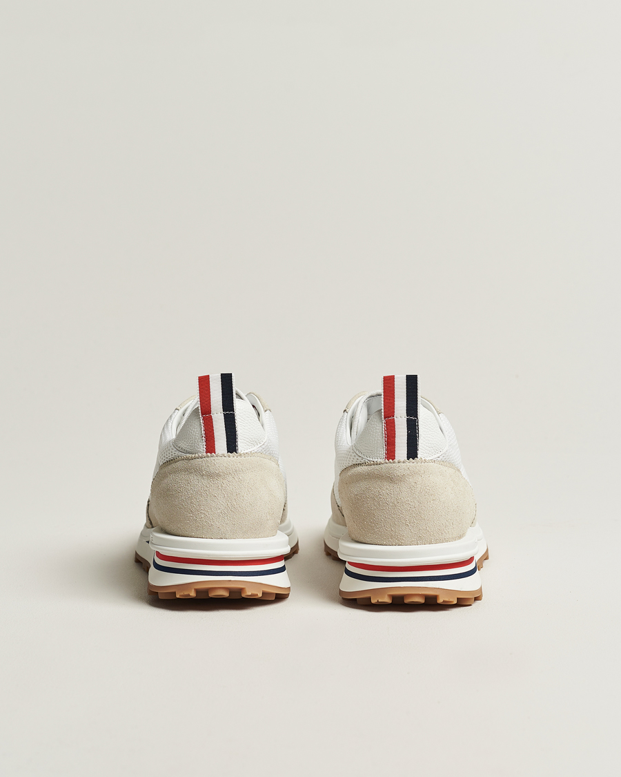 Homme | Thom Browne Tech Runner Suede Sneakers White | Thom Browne | Tech Runner Suede Sneakers White
